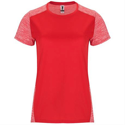 Спортивная футболка ZOLDER WOMAN женская, КРАСНЫЙ/ПЁСТРЫЙ КРАСНЫЙ 2XL (Красный/Пёстрый красный)