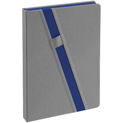 Ежедневник Rubikon на заказ, недатированный серо-синий (Серый)