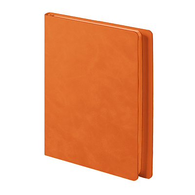 Ежедневник недатированный Solas, формат А5, с магнитом , кремовый блок в линейку (Оранжевый)