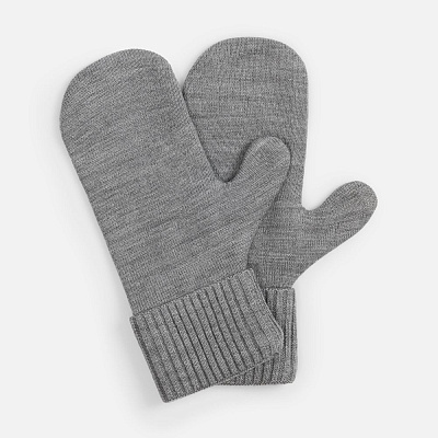 Варежки Yong, серые (Серый)