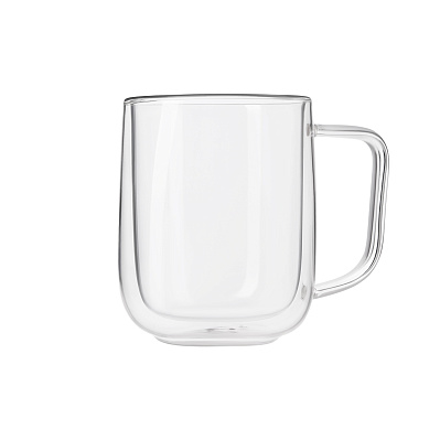 Кружка стеклянная с двойными стенками Viora (Прозрачный)