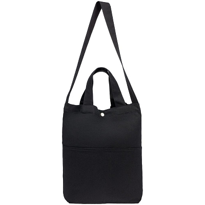 Сумка холщовая через плечо Artspace, черная (Чёрный)