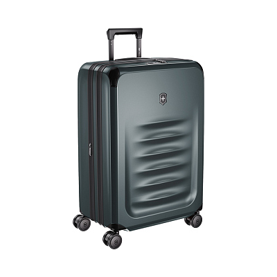 Чемодан VICTORINOX Spectra™ 3.0 Exp. Medium Case, темно-зеленый, поликарбонат Sorplas™, 46x30x69 см, 81 л