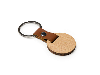 Брелок MARBEL из натурального дерева (Натуральный/коричневый)