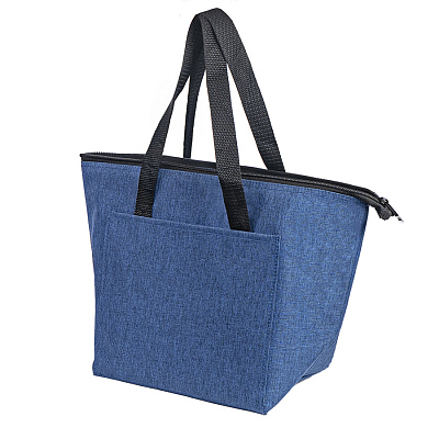 Термосумка "FRESH", т.синий меланж, 39 x 25 x 16 см, полиэстер 300D (Тёмно-синий)