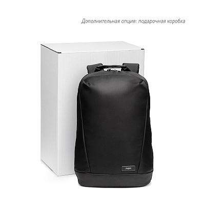 Бизнес рюкзак Альтер (Alter) с USB разъемом, черный