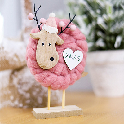 Новогоднее украшение рождественские олени Магиш  (Розовый)