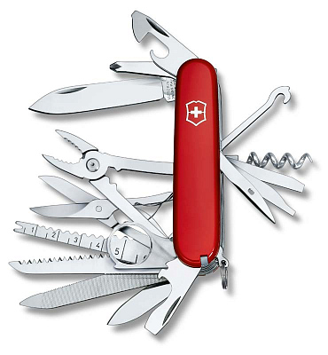Нож перочинный VICTORINOX Swiss Champ, 91 мм, 33 функции, красный