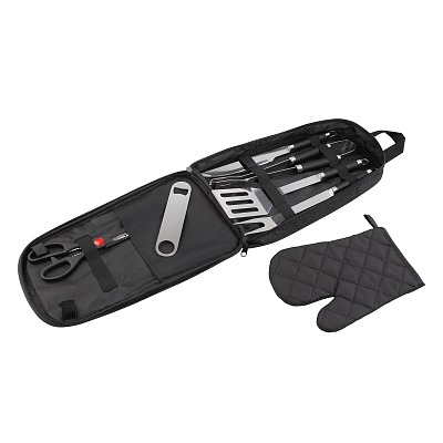 Набор для барбекю "Grill" в сумке, черный (Чёрный)