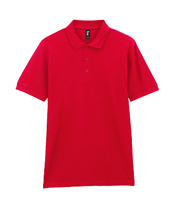 Футболка поло PREMIUM COTTON ADULT DOUBLE PIQUE, ХАКИ S (Красный)