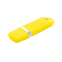Флешка Shape с покрытием Софт Тач в футляре, желтая - Фото 2
