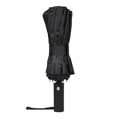 Автоматический противоштормовой зонт Ambra, черный 