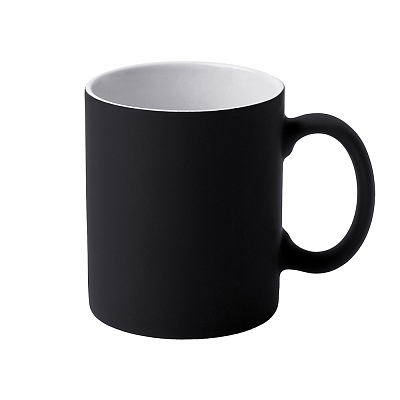 Кружка Bonn Soft, софт тач, черная (Чёрный)