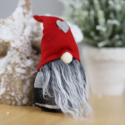 Новогоднее украшение рождественские гномы Мавли (Красный)