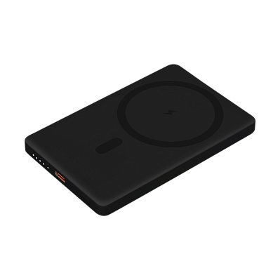 Внешний аккумулятор Atlantis PD 5000mAh с функцией беспроводной зарядки 15W  (Черный)