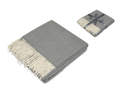 Плед акриловый Dapple 160 х 210 см (Холодный серый)