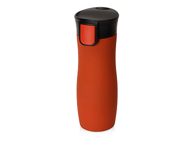 Вакуумная герметичная термокружка Streamline с покрытием soft-touch, тубус (Красный)