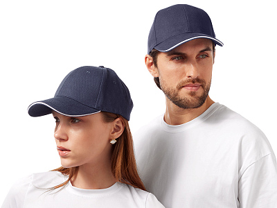 Бейсболка Cancun (Темно-синий, белый)