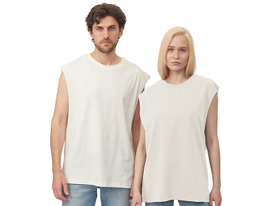 Майка оверсайз Berlin, унисекс (Молочный)