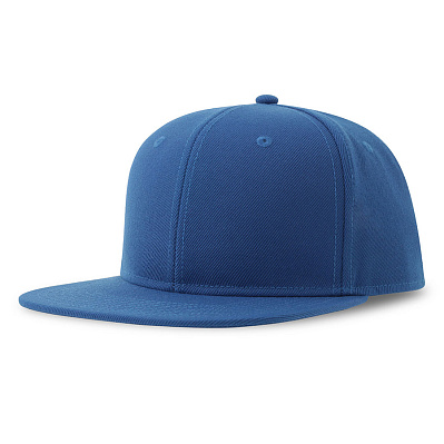 Бейсболка "SNAP BACK-S", 6 клиньев, пластиковая застежка (Синий)