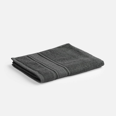 Полотенце махровое Terrychic, среднее, темно-серое (Серый)