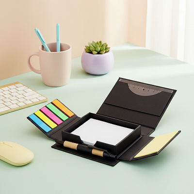 Набор для записей со стикерами Notora, черный