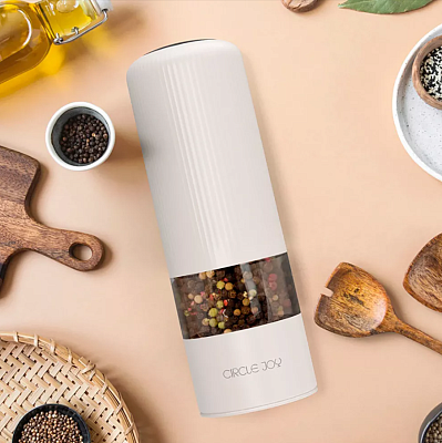Электрическая мельница для специй Circle Joy Electric Grinder, серебро