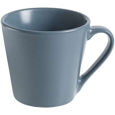 Кружка Modern Bell, матовая, серо-синяя (Серый)