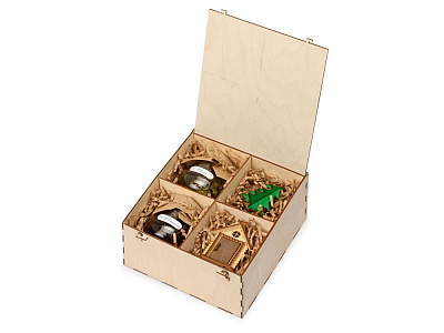 Подарочный набор Decoration Deluxe с двумя видами варенья (Натуральный)