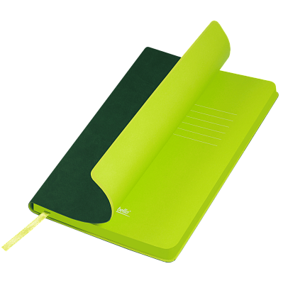 Ежедневник Latte NEW недатированный, зеленый/лимонный (Зеленый, бежевый)