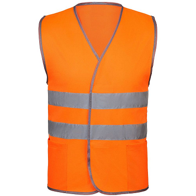 Сигнальный жилет СО-1 ТР  флуоресцентный (Оранжевый)