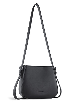 Сумка женская наплечная BUGATTI Luna, черная, полиуретан, 23 x 7,5 x 19,5 см (Черный)