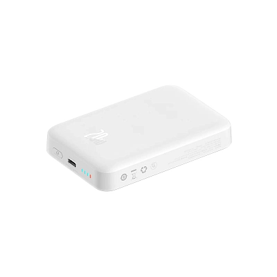 Беспроводной магнитный ПЗУ Baseus Magnetic Mini Air 10000mAh 20W, белый