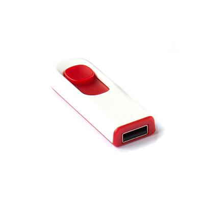 Пластик 08 Слайд промо, белый, 4Гб