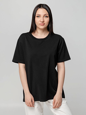 Футболка унисекс оверсайз Street Vibes, черная (Чёрный)