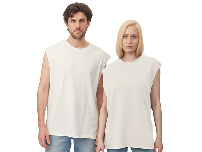 Майка оверсайз Berlin, унисекс (Молочный)