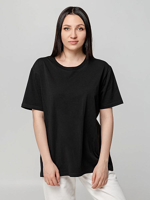 Футболка унисекс оверсайз Street Vibes, черная (Чёрный)