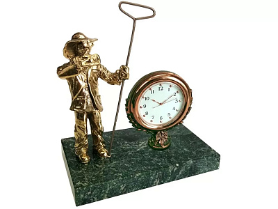 Настольный прибор &amp;quot;Металлург&amp;quot;, золотистый/зеленый (Золотой)