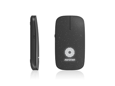 Беспроводная мышь c подсветкой Pokket2 Eco (Чёрный)