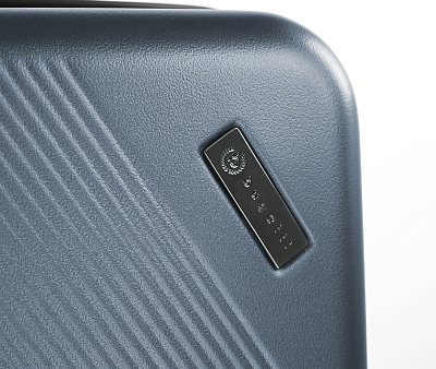 Чемодан BUGATTI Kallisto, синий, АБС-пластик, 35,5х23х53,5 см, 40 л