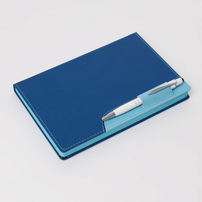 Ежедневник Винг (Wing) недатированный, синий