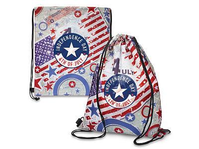 Рюкзак-мешок с возможностью полноцветной печати (Белый)