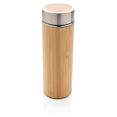 Герметичная вакуумная бутылка Bamboo, 350 мл (Коричневый;)