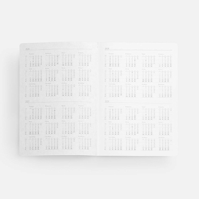 Ежедневник Boom, недатированный, черный с серым