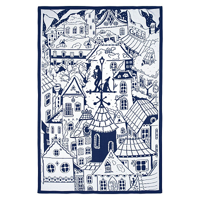 Плед на заказ Tricksy Net, 2 цвета, L, полушерсть