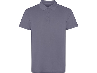 Рубашка поло Cobain, унисекс (Серо-голубой выстиранный)