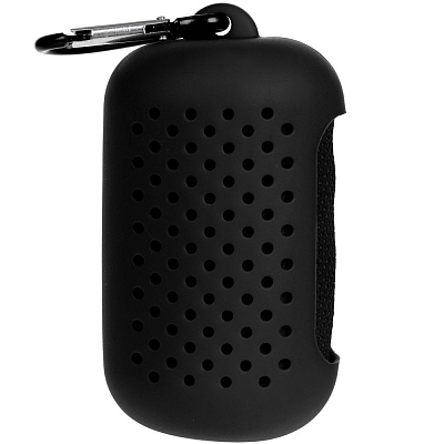 Охлаждающее полотенце Narvik в силиконовом чехле, черное (Чёрный)