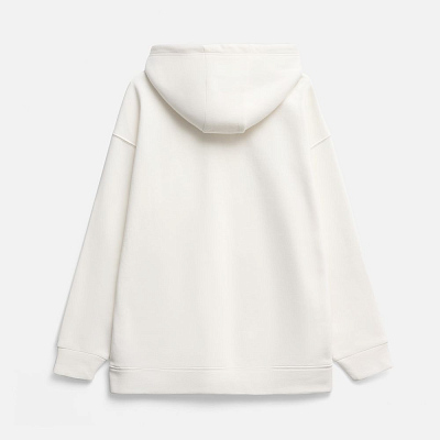 Худи оверсайз унисекс Snuggie, молочно-белое