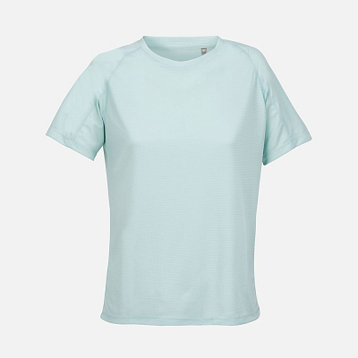 Футболка спортивная женская Vortex Women, зелено-голубая (Голубой)