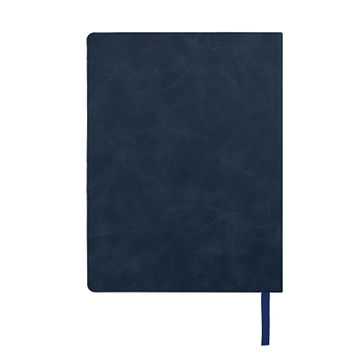 Ежедневник недатированный Solas, формат А5, с магнитом темно-синий, кремовый блок  в линейку